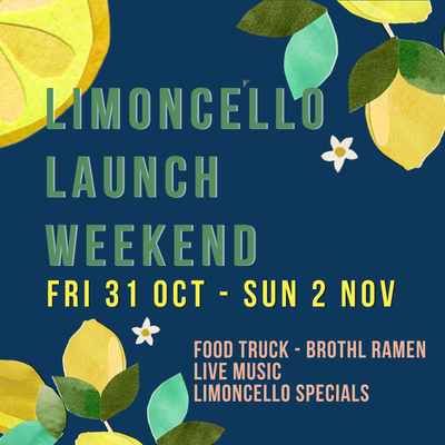 LIMONCELLO LAUNCH & COLLECTION WEEKEND I FRI 31 OCT TO SUN 2 NOV 2025